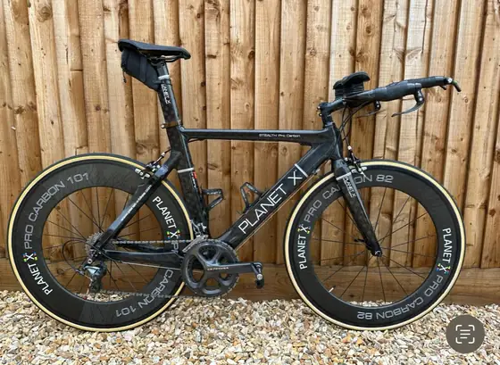 Black Planet X aero road bike on Pro Carbon deep-section wheels